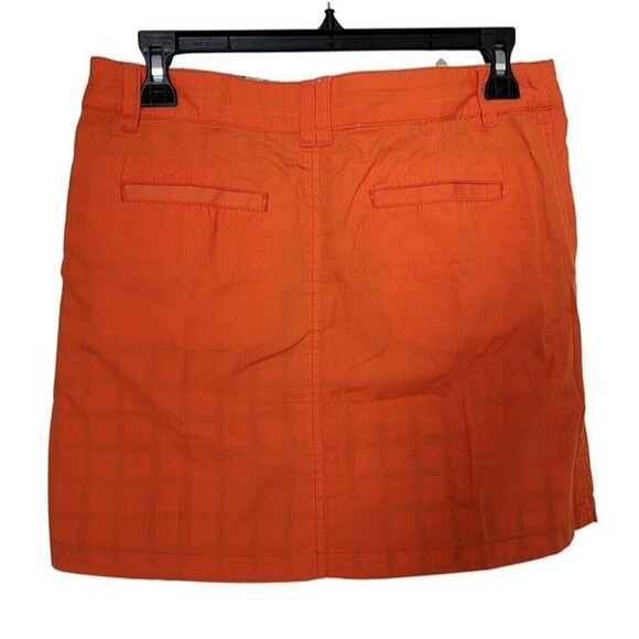 Tailor Vintage Reversible Plaid Orange Mini Skirt Size 4/6 NWT - Picture 5 of 10